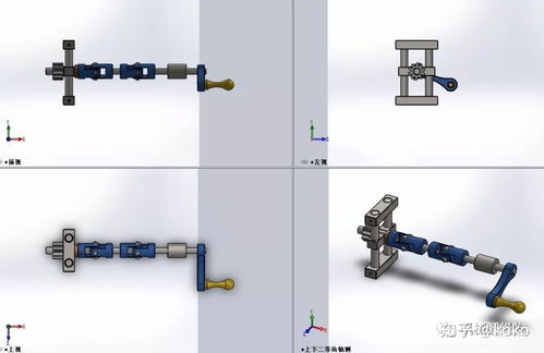 工程機械傳動軸傳動演示機構(gòu)模型圖紙 solidworks